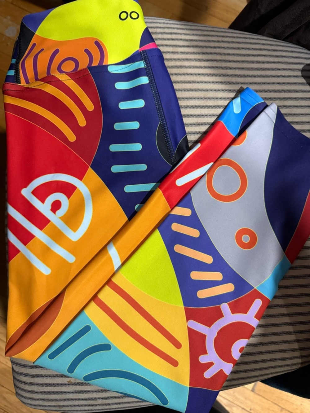 Multicolor Geometric Print Leggings - Women
